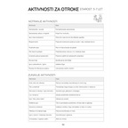 Stran Aktivnosti za otroke starost 5–7 let iz družinskega organizatorja Urejeni dnevi za sodobne družine, ideje za notranje in zunanje igre