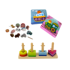 Lesene Montessori igrače za malčka - PAKET MINI 24m+