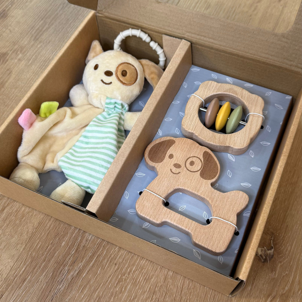 Montessori lesene didaktične igrače za dojenčke 6 mesecev –  paket